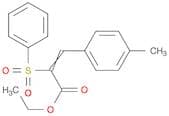 2-Propenoic acid, 3-(4-methylphenyl)-2-(phenylsulfonyl)-, ethyl ester