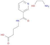 Butanoic acid, 4-[(3-pyridinylcarbonyl)amino]-, compd. with 2-aminoethanol (1:1)