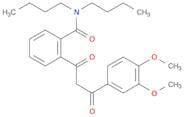 Benzamide, N,N-dibutyl-2-[3-(3,4-dimethoxyphenyl)-1,3-dioxopropyl]-