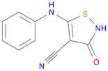 4-Isothiazolecarbonitrile, 2,3-dihydro-3-oxo-5-(phenylamino)-