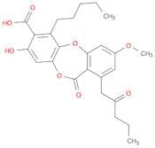 11H-Dibenzo[b,e][1,4]dioxepin-7-carboxylic acid, 8-hydroxy-3-methoxy-11-oxo-1-(2-oxopentyl)-6-pent…