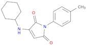 1H-Pyrrole-2,5-dione, 3-(cyclohexylamino)-1-(4-methylphenyl)-