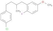 Benzene, 2-[4-(4-chlorophenyl)-2-methylbutyl]-1-iodo-4-methoxy-