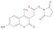2H-1-BENZOPYRAN-3-ACETIC ACID, 7-AMINO-4-METHYL-2-OXO-, 2,5-DIOXO-1-PYRROLIDINYL ESTER