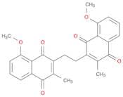1,4-Naphthalenedione, 2,2'-(1,2-ethanediyl)bis[8-methoxy-3-methyl-
