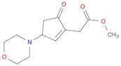 1-Cyclopentene-1-acetic acid, 3-(4-morpholinyl)-5-oxo-, methyl ester