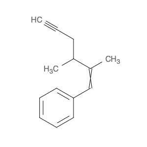Benzene, (2,3-dimethyl-1-hexen-5-yn-1-yl)-