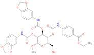 α-D-Glucopyranoside, methyl, 2,3-bis(N-1,3-benzodioxol-5-ylcarbamate) 4-[N-[4-(ethoxycarbonyl)phen…