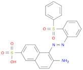 2-Naphthalenesulfonic acid, 6-amino-5-[2-[2-(phenylsulfonyl)phenyl]diazenyl]-