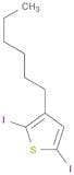 Thiophene, 3-hexyl-2,5-diiodo-