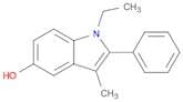 1H-Indol-5-ol, 1-ethyl-3-methyl-2-phenyl-