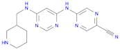 5-((6-((Piperidin-3-ylmethyl)amino)pyrimidin-4-yl)amino)pyrazine-2-carbonitrile