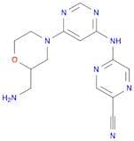 5-((6-(2-(Aminomethyl)morpholino)pyrimidin-4-yl)amino)pyrazine-2-carbonitrile