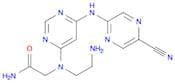 2-((2-Aminoethyl)(6-((5-cyanopyrazin-2-yl)amino)pyrimidin-4-yl)amino)acetamide