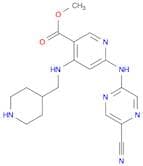 Methyl 6-((5-cyanopyrazin-2-yl)amino)-4-((piperidin-4-ylmethyl)amino)nicotinate