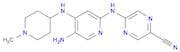 5-((5-Amino-4-((1-methylpiperidin-4-yl)amino)pyridin-2-yl)amino)pyrazine-2-carbonitrile