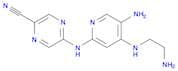 5-((5-Amino-4-((2-aminoethyl)amino)pyridin-2-yl)amino)pyrazine-2-carbonitrile