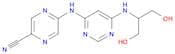 5-((6-((1,3-Dihydroxypropan-2-yl)amino)pyrimidin-4-yl)amino)pyrazine-2-carbonitrile