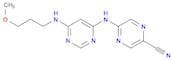 5-((6-((3-Methoxypropyl)amino)pyrimidin-4-yl)amino)pyrazine-2-carbonitrile