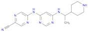 5-((6-((1-(Piperidin-4-yl)ethyl)amino)pyrimidin-4-yl)amino)pyrazine-2-carbonitrile