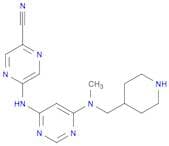 5-((6-(Methyl(piperidin-4-ylmethyl)amino)pyrimidin-4-yl)amino)pyrazine-2-carbonitrile