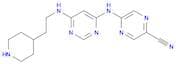 5-((6-((2-(Piperidin-4-yl)ethyl)amino)pyrimidin-4-yl)amino)pyrazine-2-carbonitrile