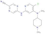 5-((5-Chloro-4-(methyl(1-methylpiperidin-4-yl)amino)pyridin-2-yl)amino)pyrazine-2-carbonitrile