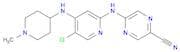 5-((5-Chloro-4-((1-methylpiperidin-4-yl)amino)pyridin-2-yl)amino)pyrazine-2-carbonitrile