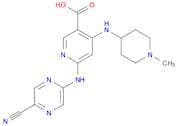 6-((5-Cyanopyrazin-2-yl)amino)-4-((1-methylpiperidin-4-yl)amino)nicotinic acid