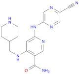 6-((5-Cyanopyrazin-2-yl)amino)-4-((piperidin-4-ylmethyl)amino)nicotinamide