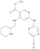 Methyl 6-((5-cyanopyrazin-2-yl)amino)-4-((piperidin-2-ylmethyl)amino)nicotinate