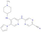 5-((4-((1-Methylpiperidin-4-yl)amino)-5-(1H-pyrrol-1-yl)pyridin-2-yl)amino)pyrazine-2-carbonitrile