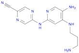 5-((5-Amino-4-((3-aminopropyl)amino)pyridin-2-yl)amino)pyrazine-2-carbonitrile