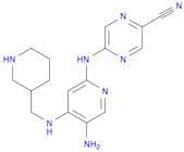 5-((5-Amino-4-((piperidin-3-ylmethyl)amino)pyridin-2-yl)amino)pyrazine-2-carbonitrile