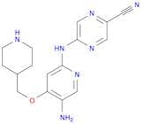 5-((5-Amino-4-(piperidin-4-ylmethoxy)pyridin-2-yl)amino)pyrazine-2-carbonitrile