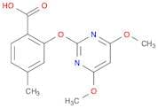 2-((4,6-Dimethoxypyrimidin-2-yl)oxy)-4-methylbenzoic acid