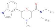 2-Morpholinecarboxamide, N,N-diethyl-6-(1H-indol-4-yl)-4-methyl-