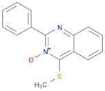Quinazoline, 4-(methylthio)-2-phenyl-, 3-oxide