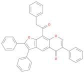 5H-Furo[3,2-g][1]benzopyran-5-one, 2,3,6-triphenyl-9-(2-phenylacetyl)-