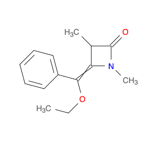2-Azetidinone, 4-(ethoxyphenylmethylene)-1,3-dimethyl-
