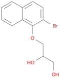 1,2-Propanediol, 3-[(bromo-1-naphthalenyl)oxy]- (9CI)