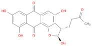 Anthra[1,2-b]furan-6,11-dione, 2,3-dihydro-2,4,8,10-tetrahydroxy-3-(3-oxobutyl)-, (2S-trans)- (9CI)