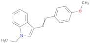1H-Indole, 1-ethyl-3-[2-(4-methoxyphenyl)ethenyl]-