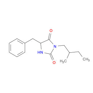 2,4-Imidazolidinedione, 3-(2-methylbutyl)-5-(phenylmethyl)-