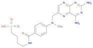 1-Butanesulfonic acid, 4-[[4-[[(2,4-diamino-6-pteridinyl)methyl]methylamino]benzoyl]amino]-