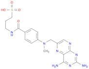 1-propanesulfonic acid, 3-[[4-[[(2,4-diamino-6-pteridinyl)methyl]methylamino]benzoyl]amino]-