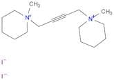 Piperidinium, 1,1'-(2-butyne-1,4-diyl)bis[1-methyl-, diiodide (9CI)