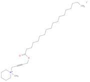 Piperidinium, 1-methyl-1-[4-[(1-oxooctadecyl)oxy]-2-butyn-1-yl]-, iodide (1:1)