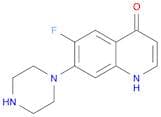 4(1H)-Quinolinone, 6-fluoro-7-(1-piperazinyl)-