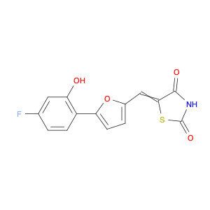 5-((5-(4-Fluoro-2-hydroxyphenyl)furan-2-yl)methylene)thiazolidine-2,4-dione